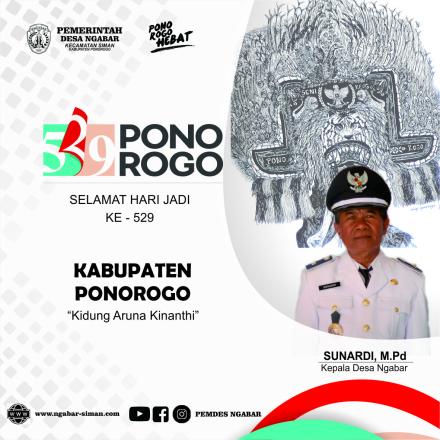 SELAMAT HARI JADI KABUPATEN PONOROGO Ke - 529